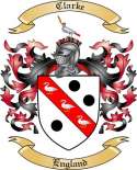 Clarke Family Crest from England