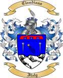 Claudiano Family Crest from Italy