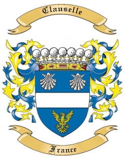 Clauselle Family Crest from France1