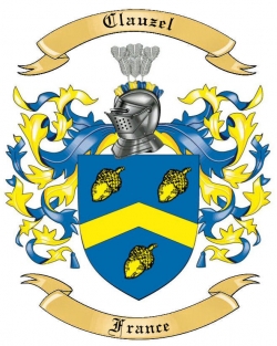 Clauzel Family Crest from France