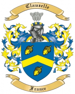 Clauzelle Family Crest from France