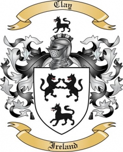 Clay Family Crest from Ireland