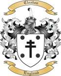 Cleaton Family Crest from England