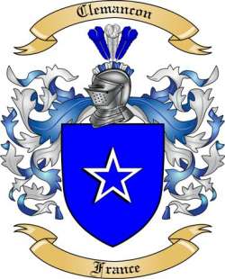 Clemancon Family Crest from France
