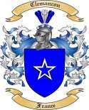 Clemancon Family Crest from France