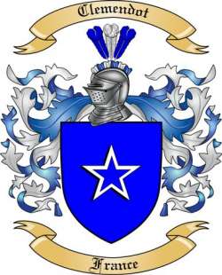 Clemendot Family Crest from France
