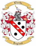 Clerke Family Crest from England