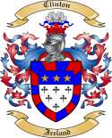 Clinton Family Crest from Ireland