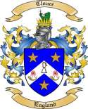 Cloace Family Crest from England