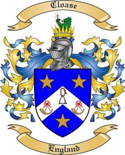 Cloase Family Crest from England