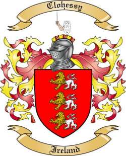 Clohessy Family Crest from Ireland