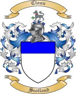 Cloon Family Crest from Scotland