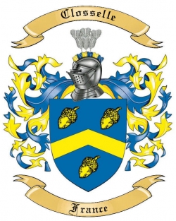 Closselle Family Crest from France
