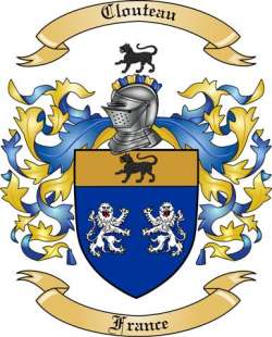 Clouteau Family Crest from France