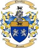 Cloutier Family Crest from France