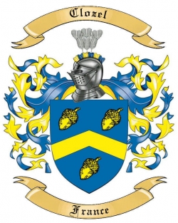 Clozel Family Crest from France