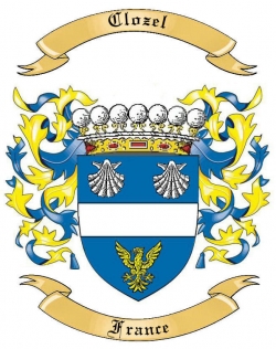 Clozel Family Crest from France1