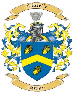 Clozelle Family Crest from France