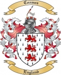 Coames Family Crest from England