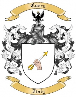 Cocca Family Crest from Italy