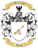 Coccaro Family Crest from Italy