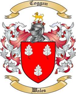 Coggan Family Crest from Wales