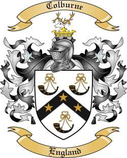Colburne Family Crest from England