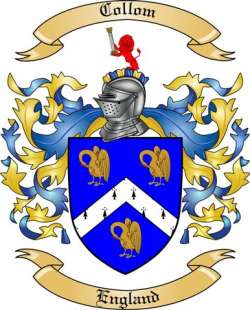 Collom Family Crest from England
