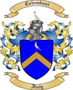 Colombani Family Crest from Italy2