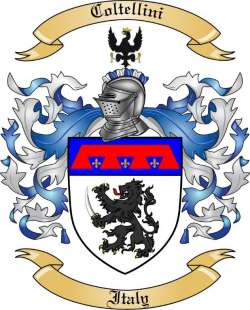 Coltellini Family Crest from Italy