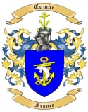 Combe Family Crest from France3