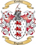 Combes Family Crest from England