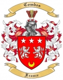 Combes Family Crest from France