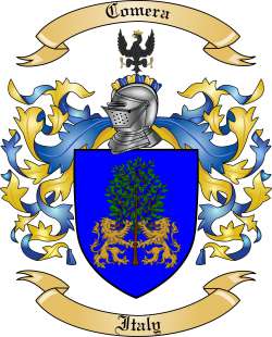 Comera Family Crest from Italy