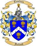 Comines Family Crest from Ireland