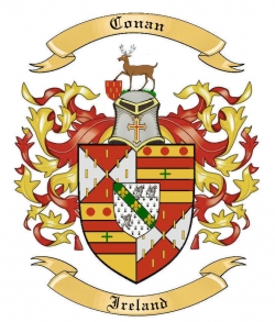 Conan Family Crest from Ireland by The Tree Maker