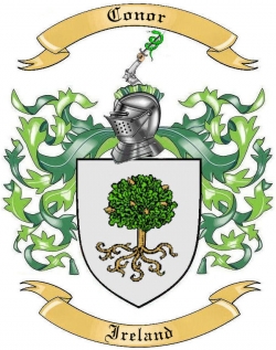 Conor Family Crest from Ireland1