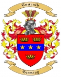 Conrath Family Crest from Germany