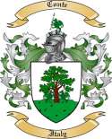 Conte Family Crest from Italy