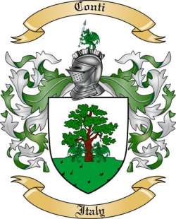 Conti Family Crest from Italy