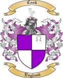 Cook Family Crest from England