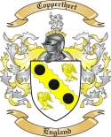 Copperthert Family Crest from England