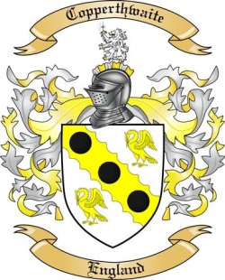 Copperthwaite Family Crest from England