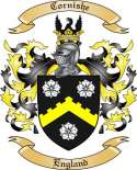 Cornishe Family Crest from England
