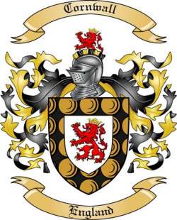 Cornwall Family Crest from England