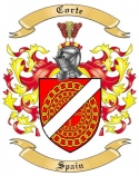 Corte Family Crest from Spain