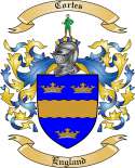 Cortes Family Crest from England