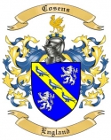 Cosens Family Crest from England