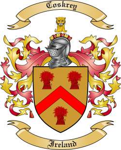 Coskrey Family Crest from Ireland