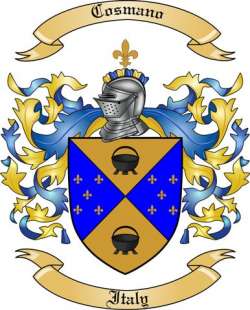 Cosmano Family Crest from Italy